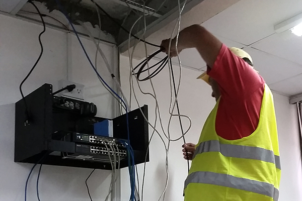 Identificando y separando los cables de red